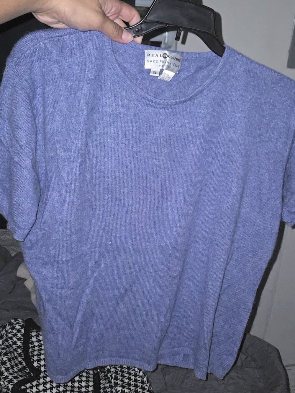 Silk Cashmere Blend   Short-Sleeve Knit Tee